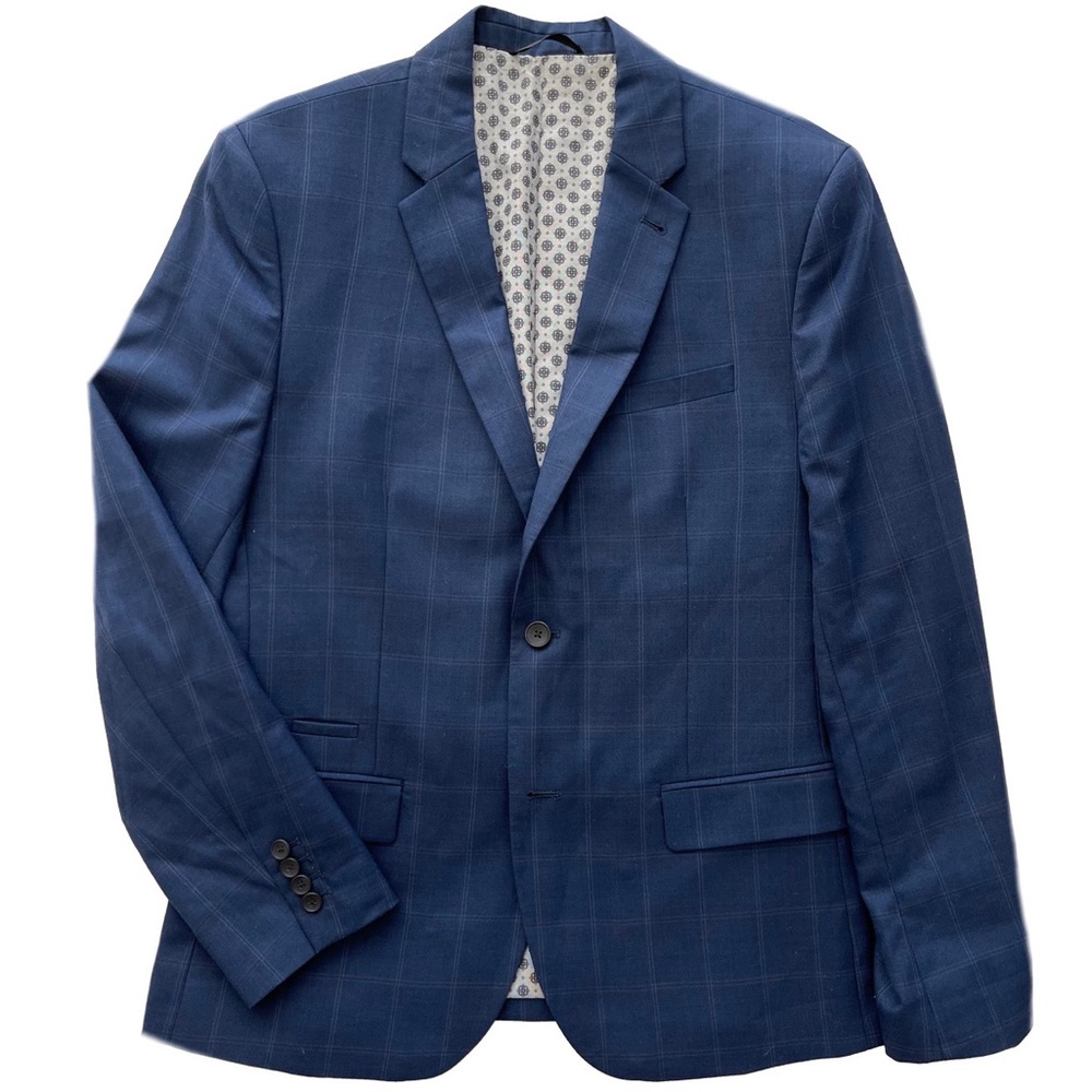 Windowpane Plaid Sports Coat